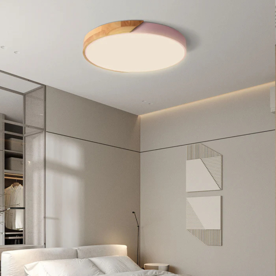 Nordic Wood Trim LED Ceiling Light