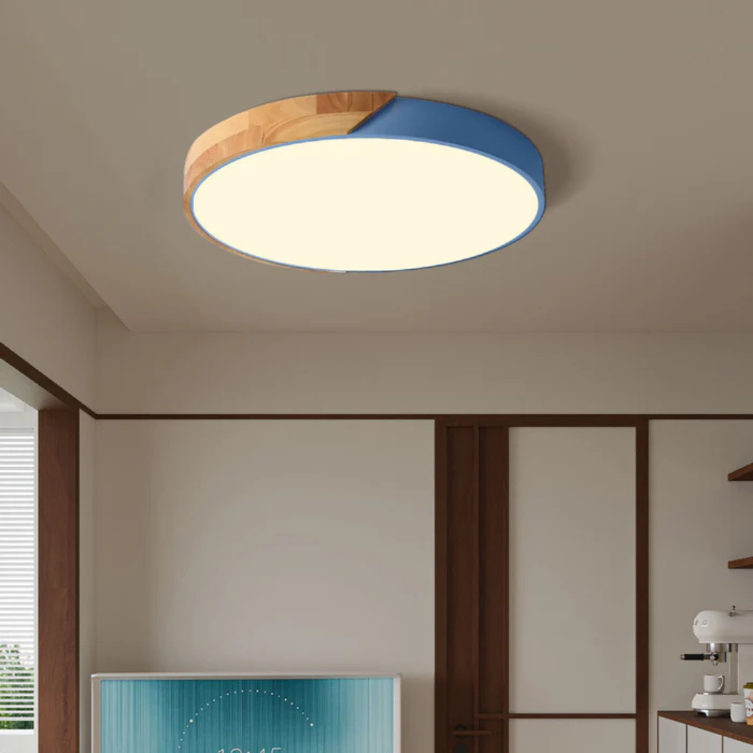 Nordic Wood Trim LED Ceiling Light