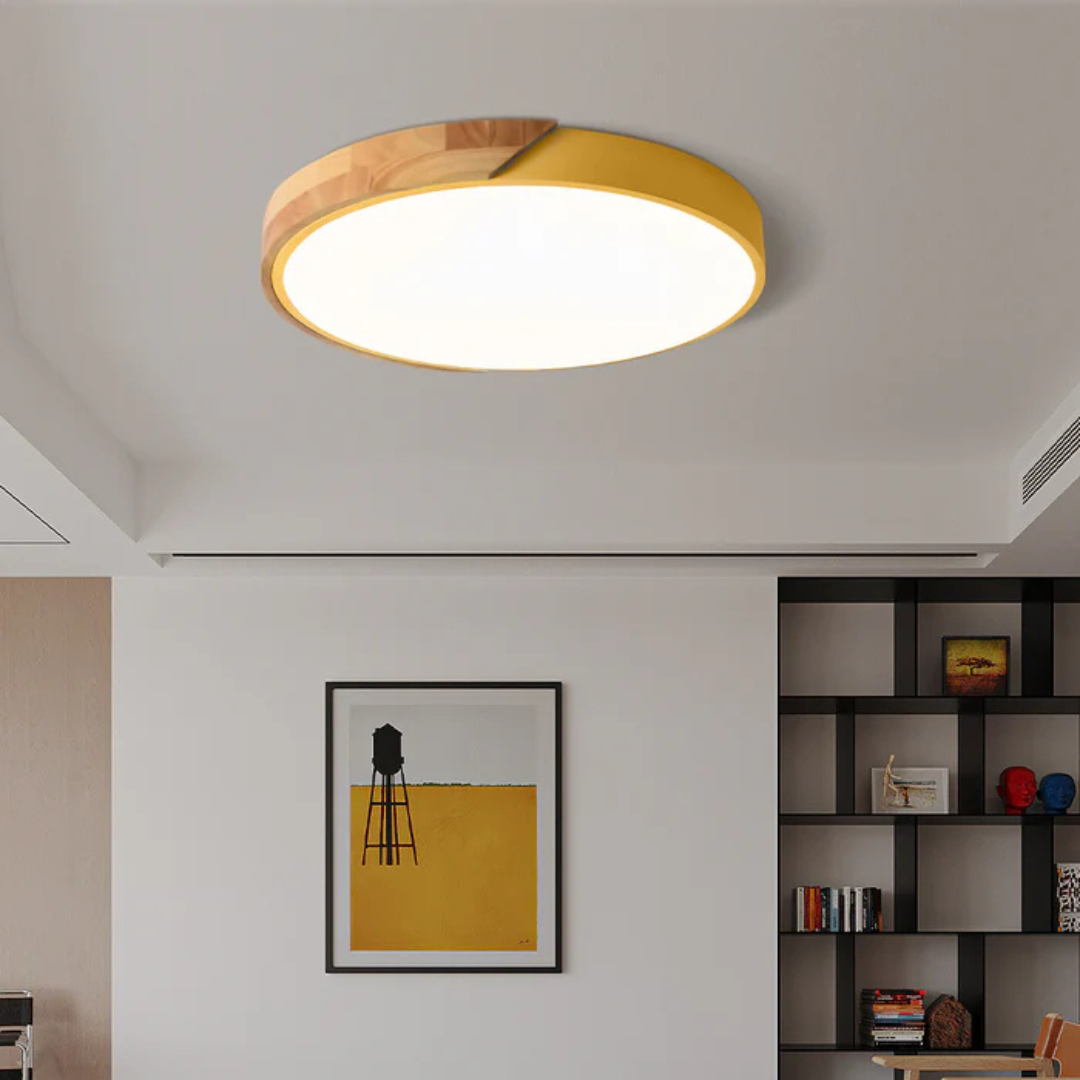 Nordic Wood Trim LED Ceiling Light