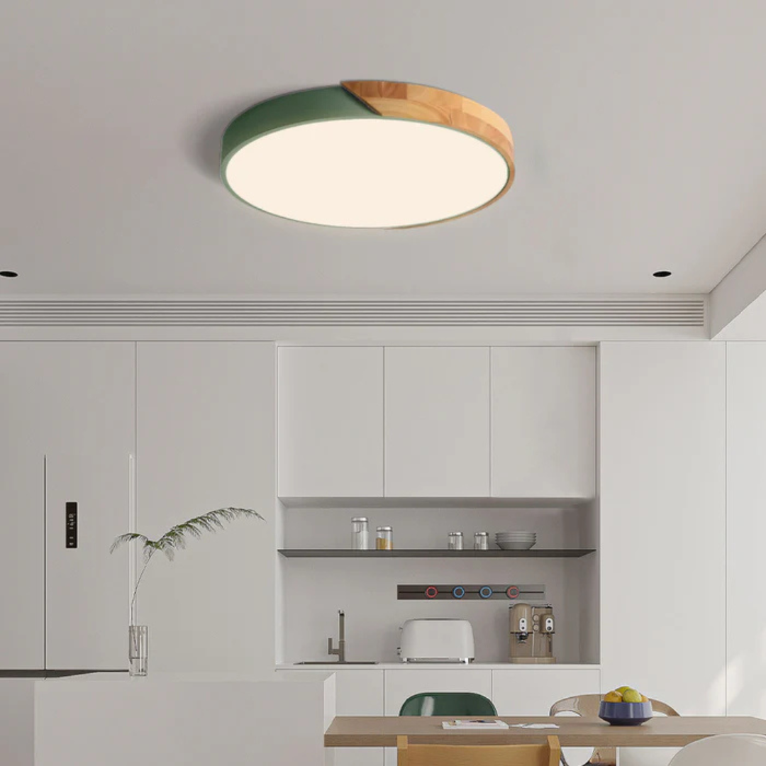 Nordic Wood Trim LED Ceiling Light