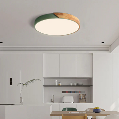 Nordic Wood Trim LED Ceiling Light