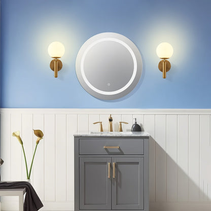 Glass Globe Wall Sconce