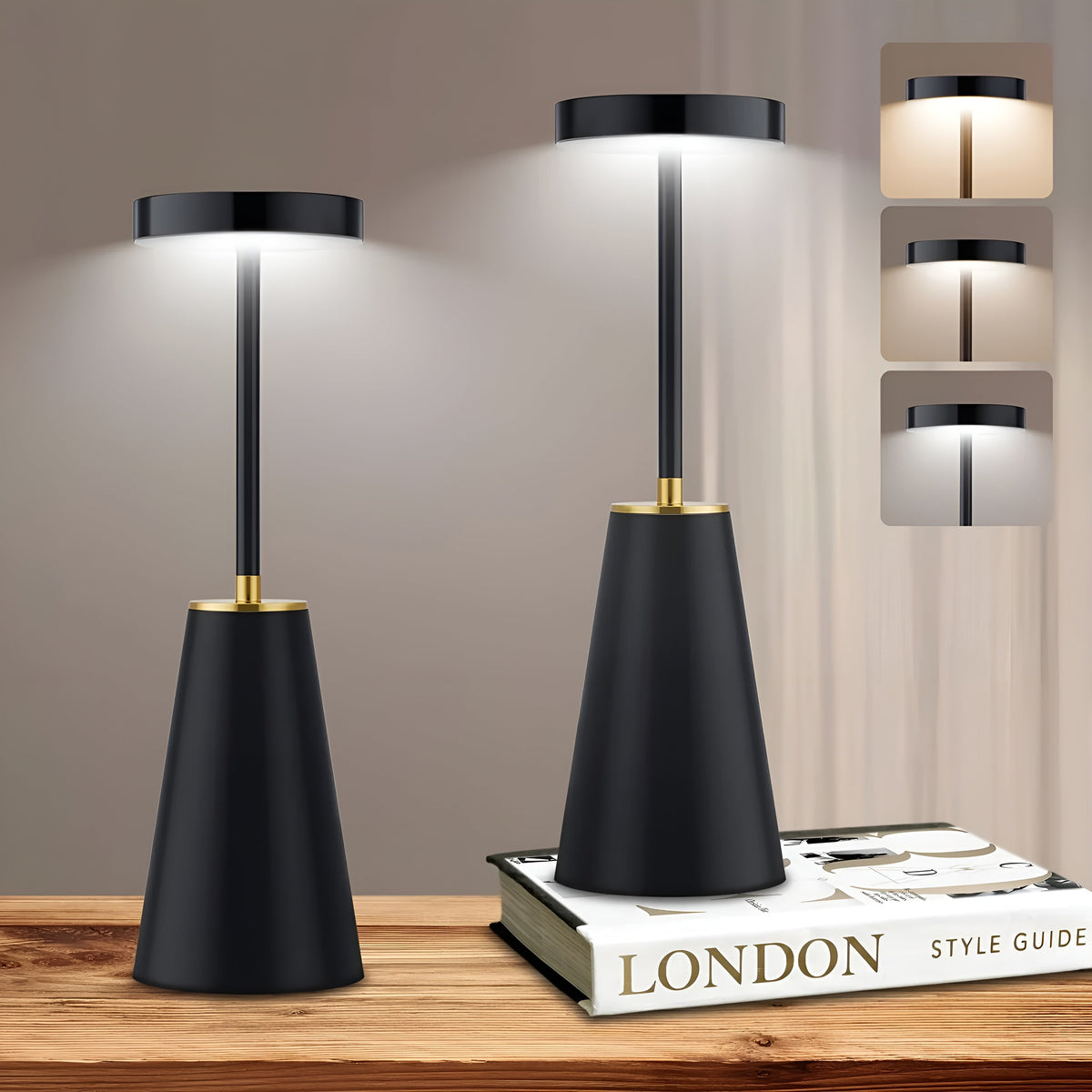 Sleek Wireless Rechargeable Lamp