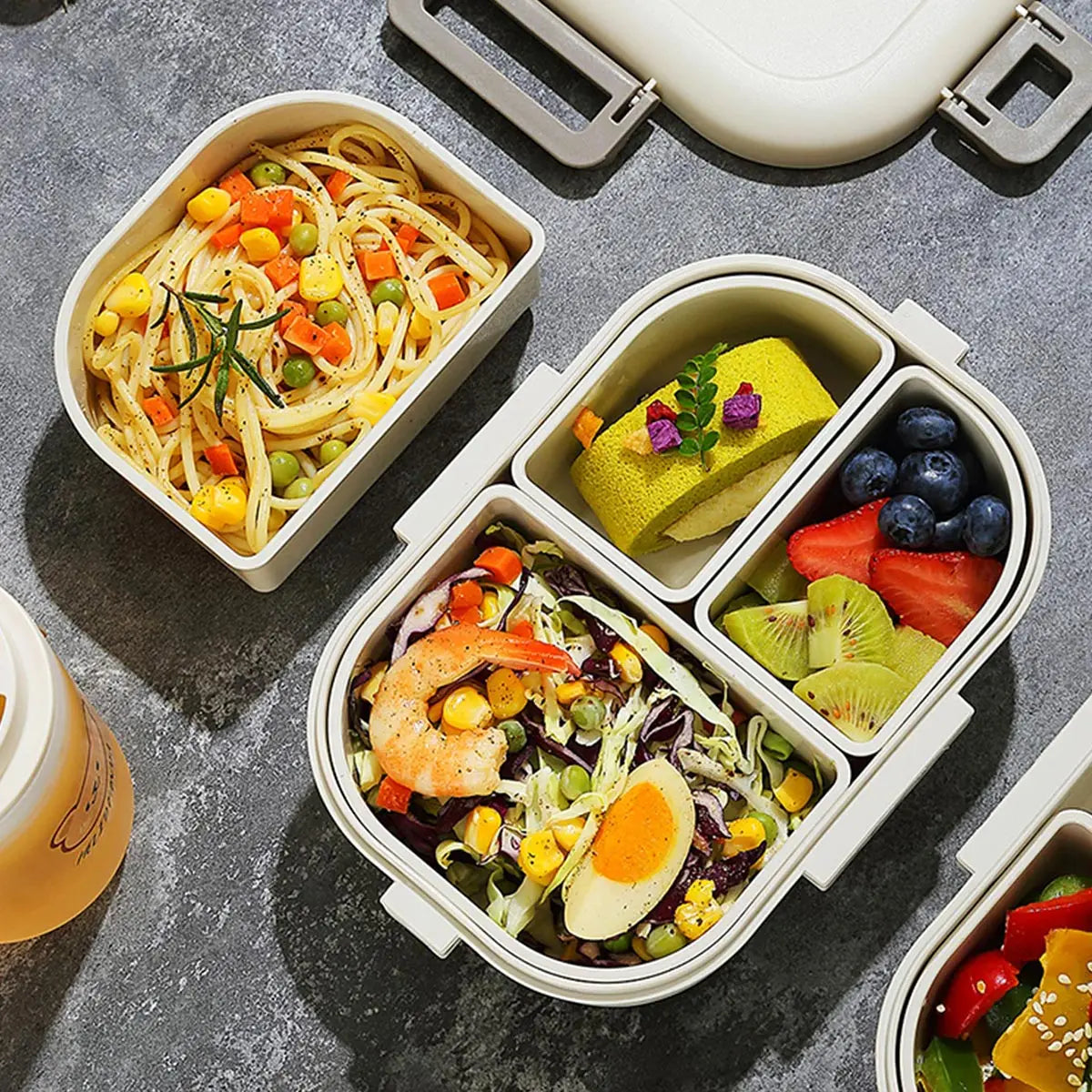 FreshMate 800ml 3-Compartment Bento Box