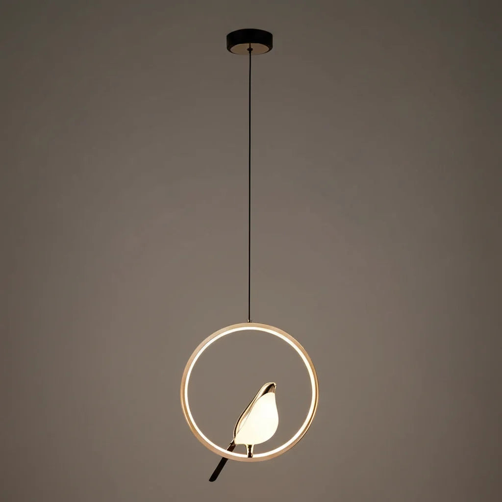 Magpie Bird Pendant Light