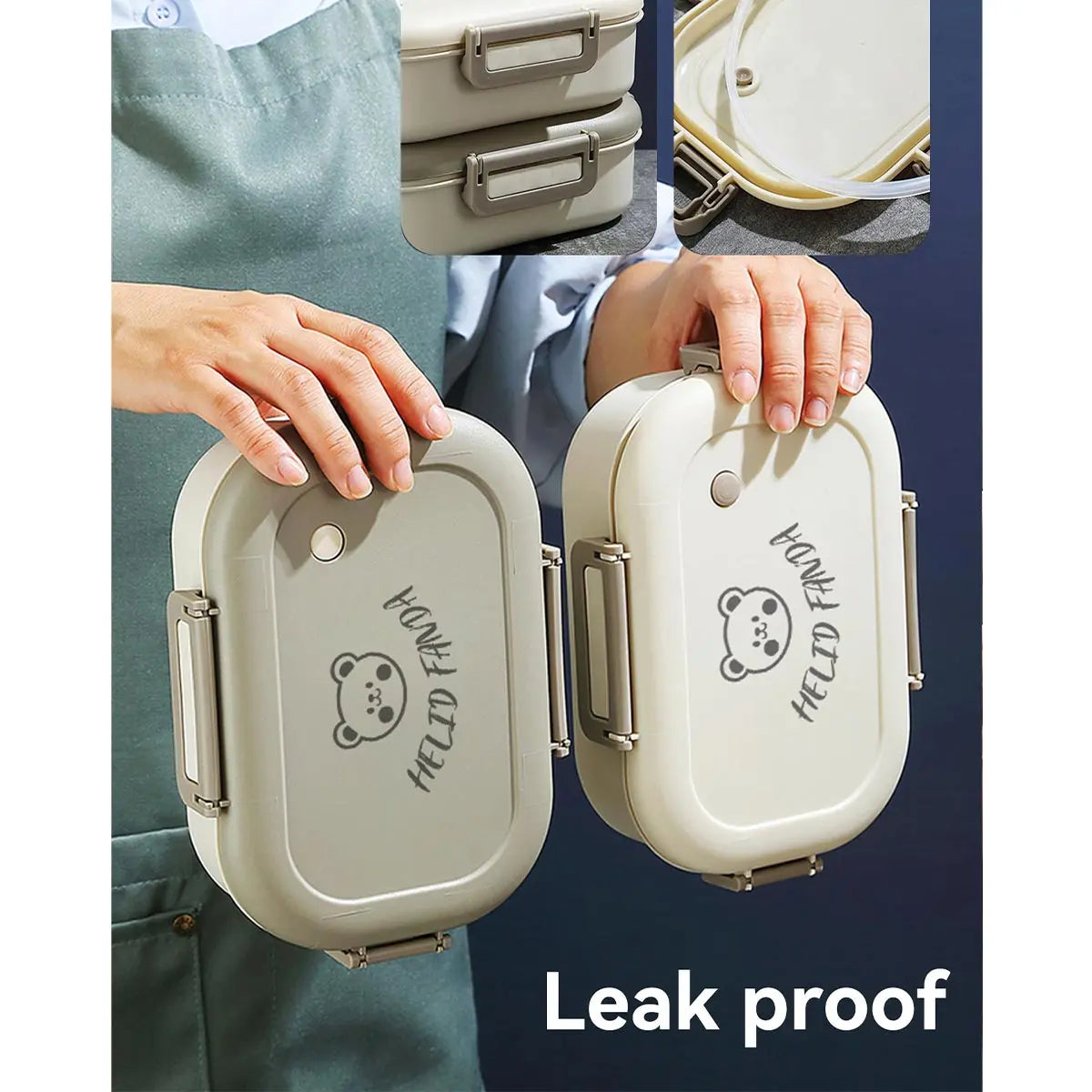 FreshMate 800ml 3-Compartment Bento Box