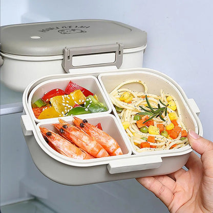 FreshMate 800ml 3-Compartment Bento Box