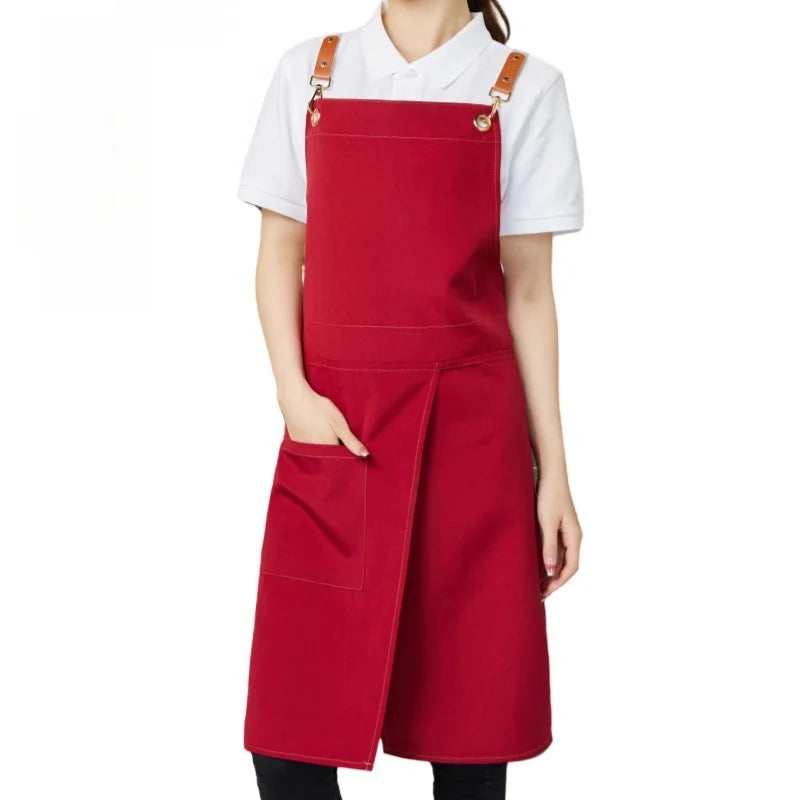WorkEase Canvas Apron with Split Skirt