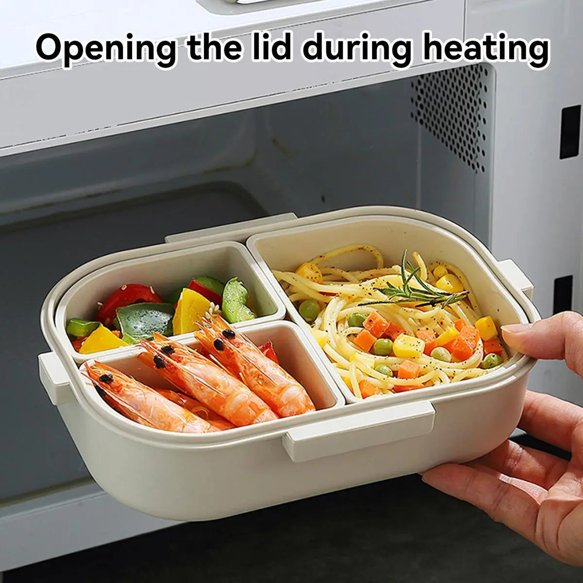 FreshMate 800ml 3-Compartment Bento Box