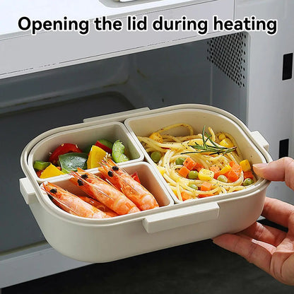 FreshMate 800ml 3-Compartment Bento Box