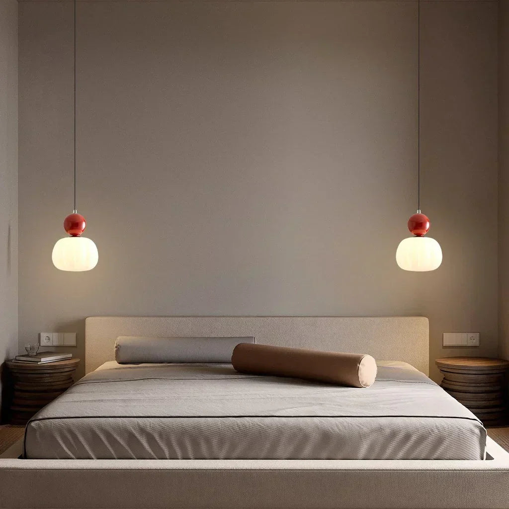 Nordic Pumpkin Glass Pendant Light