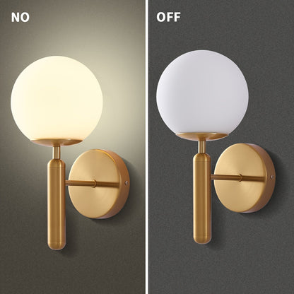 Glass Globe Wall Sconce