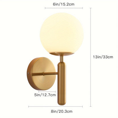 Glass Globe Wall Sconce