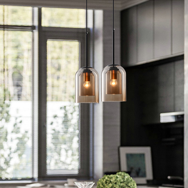 Coloured Glass Nordic Pendant Lamp